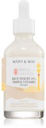Mary & May Rice Niacin 10% Triple Vitamin Serum ser cu efect iluminator cu efect de nutritiv 80 ml