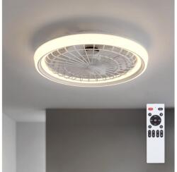 Brilagi - Ventilator de tavan cu LED dimabil, 40W, 230V, Ø 48 cm, alb, telecomandă inclusă (BG4016)