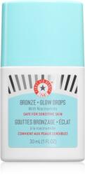 First Aid Beauty Bronze + Glow Drops hidrátáló bronzosító szérum az egységes tónusú bőrért 30 ml
