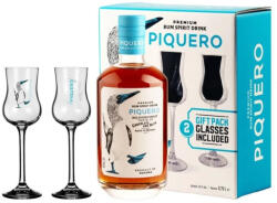  Piquero rum ajándékcsomag 2 tulipán pohárral DRS (0, 7L/ 40%)