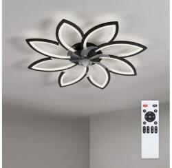 Brilagi Ventilator de tavan LED dimabil Brilagi, 43W, 230V, Ø 90 cm, negru, cu telecomandă inclusă (BG4025)