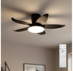 Brilagi - Ventilator de tavan LED dimabil, Ø 95 cm, 32W, 230V, negru, cu telecomandă (BG3997)