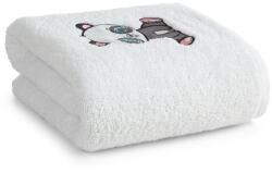 Eurofirany Fürdőlepedő, Baby 73, fehér, 70x140cm, 450 g/m2, panda applikációval (472505)