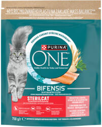 Purina One Sterilcat lazacban és búzában gazdag teljes értékű állateledel felnőtt macskáknak 750 g