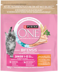 Purina One Junior csirkében gazdag teljes értékű állateledel kölyökmacskák részére 750 g - ecofamily