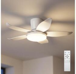 Brilagi - Ventilator de tavan LED dimabil, 32W, 230V, Ø 95 cm, alb, cu telecomandă (BG3996)