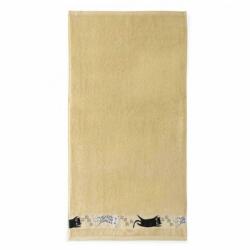 Zwoltex Fürdőlepedő, Zwoltex, 30x50cm, frottír pamut, bézs, 400g/m2 (235715)