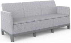 Keter Scandi Forma 3 Seaters Sofa, Ash grey/Storm Grey
