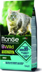 Monge BWild Grain Free Cat Adult Tőkehal, burgonya & lencse 1, 5 kg