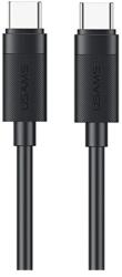 USAMS U94 adatkábel Type-C - Type-C 60W PD gyorstöltő 100cm FEKETE SJ780USB01 (SJ780USB01)