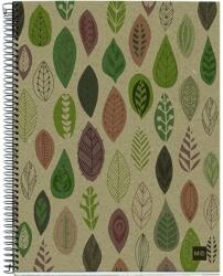 Miquelrius Ecoleaves A5 4x30lapos kockás spirálfüzet (A15289ELE27)