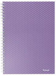 Esselte Spirálfüzet, A5, kockás, 80 lap, ESSELTE "Colour'Breeze", levendula (E628469)