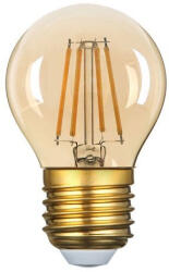 OPTONICA vintage filament E14 G45 LED izzó 4W 400lm 2500K meleg fehér arany üveg 1492 (1492) - ledsziget
