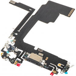 Aftermarket Banda cu Conector Incarcare - Microfon Apple iPhone 15 Pro, Negru - gsmboutique