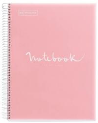 Miquelrius Emotions Spirálfüzet A5 PP 120 lapos kockás pink (A152265027)
