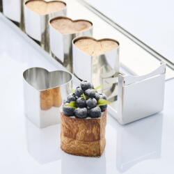 Martellato Forma Inox Coacere Produse Model Geometric Inima, 5.6 x 6.5 x H 6 cm, Vol. 154 ml (30TCB61)