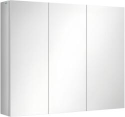 Kleankin Spiegelschrank, dulap de baie, 3 uși cu oglindă, 5 rafturi interioare, oțel inoxidabil, Culoare: Argintiu, 70 x 12 x 55 cm | Aosom Romania (834-528V00SR) Comoda