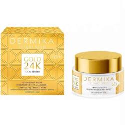 DERMIKA Luxury Gold 24K 65+ nappali/éjszakai krém, újjáépítés és feszesség, 50 ml