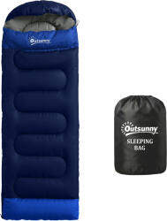 Outsunny Sac de Dormit Individual Ultraușor, Spațios, Termic, pentru Drumeții, Pescuit, Camping | Aosom Romania (A20-586V00NU) Sac de dormit