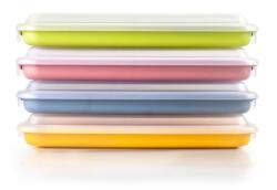 IBILI Set 4 Capace pentru Mezeluri IBILI, 24, 8 x 14, 4 x 3, 3 cm, Plastic BPA-Free, Culori Diverse (686750)