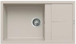 Elleci - Csepptálcás gránit mosogatótálca Unico 410 G39 Bianco soft - LGU41039 (Elle-LGU41039)