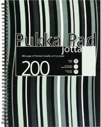 Pukka Pad Jotta Pad A5 PP 200 oldalas vonalas spirálfüzet csíkos fekete (A15551021)