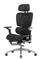 Mark Adler Premium Ergonomikus irodai szék kényelmes irodai szék, állítható magasság, lábtámasz, fekete