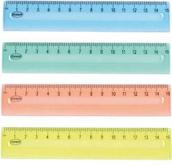 Centrum Átlátszó Műanyag Vonalzó - 15 cm (80725)