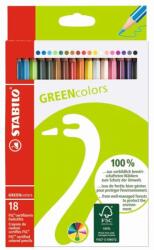 STABILO Greencolors 18db-os vegyes színű színes ceruza (6019/2-18)