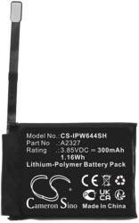 Cameron Sino Apple Watch Series 6 44mm CAMERON SINO Li-Polymer akku 3.85V/300mAh, Apple A2327 kompatibilis, FEKETE (CS-IPW644SH)