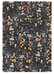 TopTimer Notes Caiet A5 linia 96 lap negru floral (26C167N-007)