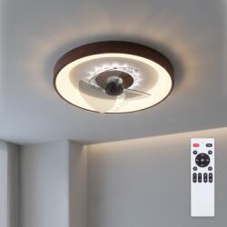 Brilagi - LED димируем таванен вентилатор LED/34W/230V Ø 46 см кафяв + ДУ (BG4013)