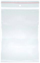 Office Products Pungi plastic cu fermoar pt sigilare, 170x230mm, 40microni, 100buc/set, Office Products-transparente (OF-15075815-90)