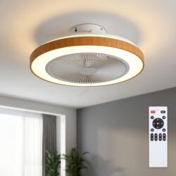 Brilagi - LED димируем таванен вентилатор LED/38W/230V 50 см бял/кафяв + дистанционно управление (BG4020)