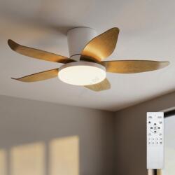 Brilagi - Димируем led таванен вентилатор led/32w/230v 95 см бял/кафяв + ДУ (bg3998)