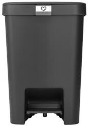 Brabantia Cos cu pedala Brabantia StepUp 1008482, 25 L, Materiale ecologice, Deschidere mare, Gri inchis (1008482) Cos de gunoi