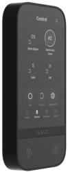 Ajax Systems 58454.148. BL1 KeyPad TouchScreen Jeweller - vezeték nélküli érintőképernyős billentyűzet - fekete (58454.148. BL1) (58454.148.BL1)