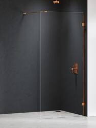 NEW TRENDY Eventa Copper Brushed perete cabină de duș walk-in 90 cm cupru periat/sticla transparentă EXK-8159 (EXK8159)