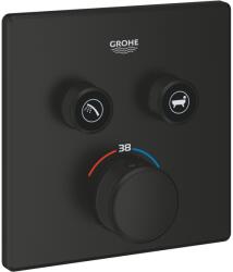 GROHE Grohtherm SmartControl kád és zuhany csaptelep süllyesztett z termosztáttal fekete 291242430 (291242430)