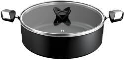 Tefal Cratita cu capac Tefal Excellence, 28 cm, 5.2L, inductie, invelis antiaderent, indicator Thermo-Signal, aluminiu, negru (3168430376595)