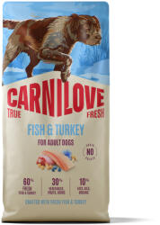 CARNILOVE 12kg Carnilove True Fresh Adult hal & pulyka száraz kutyatáp