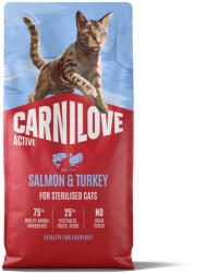 CARNILOVE 2x6kg Carnilove Active Adult Sterilised lazac & pulyka száraz macskatáp