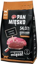 Pan Mięsko PAN MIĘSKO Borjúhús kacsával, M méret, 5 kg, macskáknak