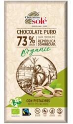 Chocolates Solé Ciocolata cu 73% Cacao si Fistic Bio, Chocolates Sole, 135 g