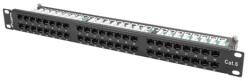Lanberg PPU6-1048-B 19" 1U 48port Cat. 6 UTP árnyékolatlan fekete patch panel (PPU6-1048-B)
