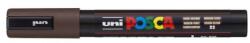 uni Marker decorativ, 1, 8-2, 5 mm, UNI "Posca PC-5M", maro închis