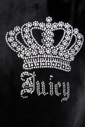 Juicy Couture суичър с качулка дамски от кадифе GOTHIC CROWN (JCBAS126805)