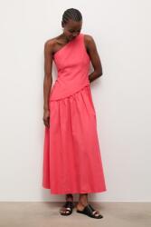 ANSWEAR rochie evazată din bumbac BPY2-SUD195_33X (PS9553.fak)