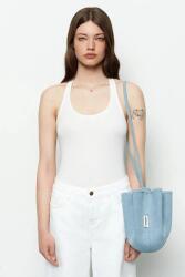 Ruslan baginskiy чанта дамска от деним Ruslan Baginskiy Denim HatBag (BBCT075.C.JNS.120JNS.FL)