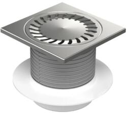 MCH Chudej Sifon de pardoseala MCH Neptun 150x150 cu iesire verticala DN 50 H reglabil, complet din otel inox, cu guler flansa (MCH.440XL)